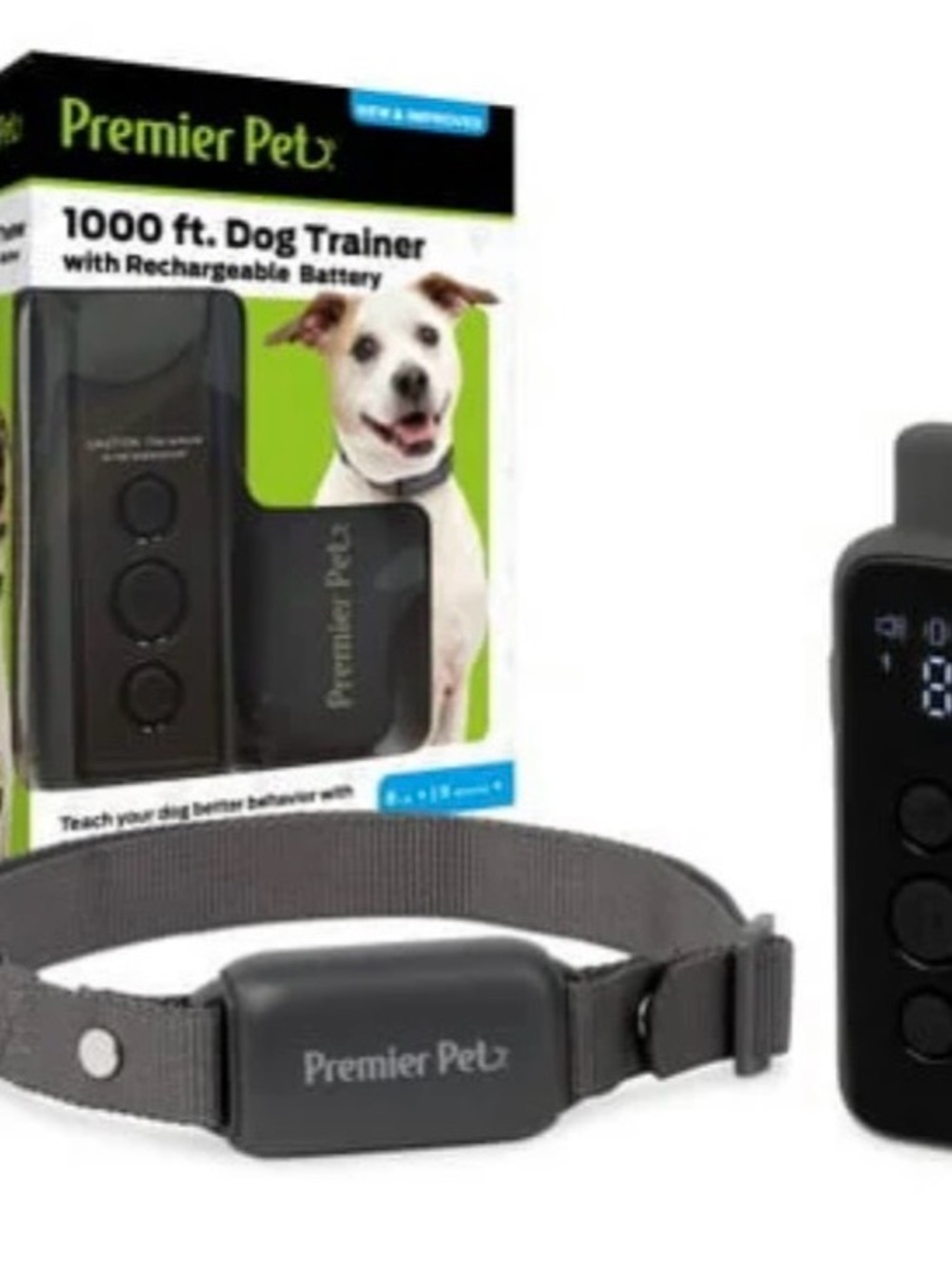 Premier Gray Dog Training Collar and Remote